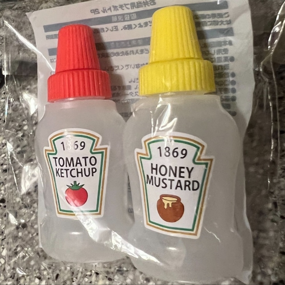 Mini Plastic Ketchup And Mustard